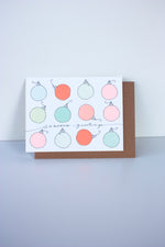 Holiday Bulbs Greeting Card