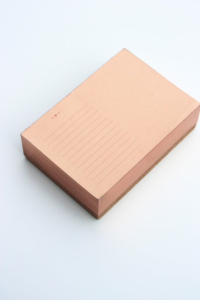 Starry Lines Rose Gold Edged Noteblock