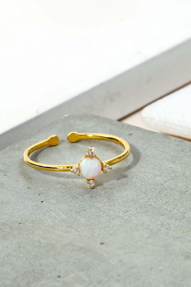 Opal Burst Ring