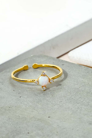 Opal Burst Ring