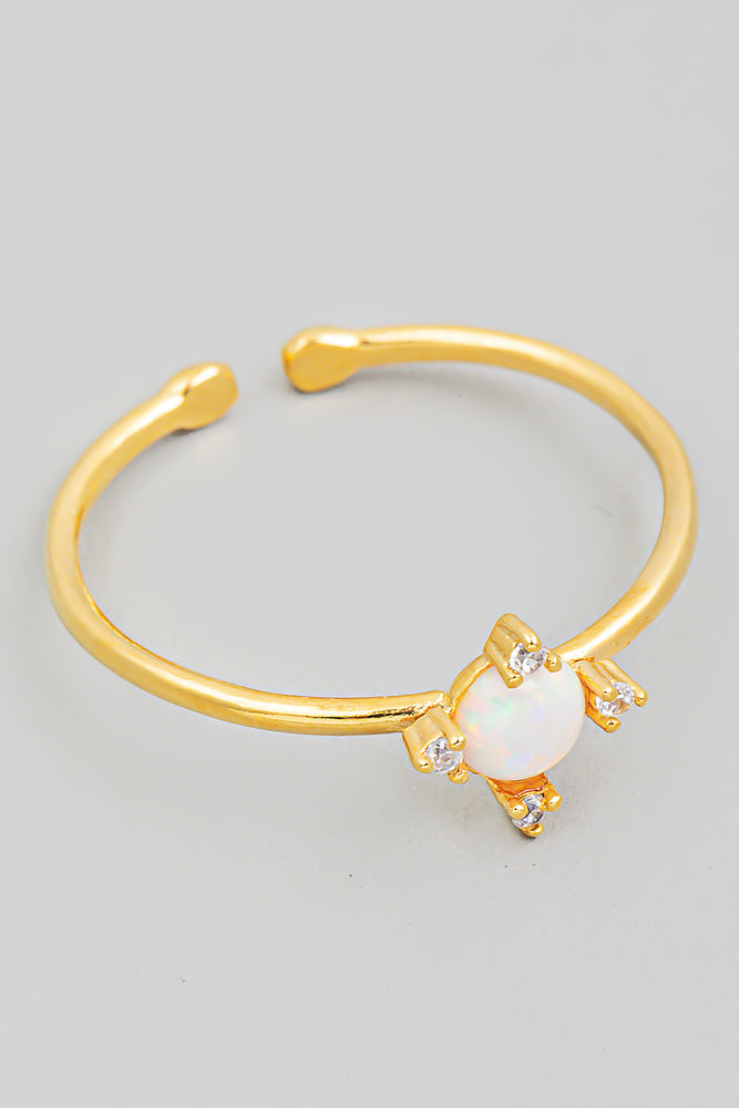 Opal Burst Ring