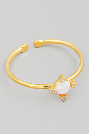 Opal Burst Ring