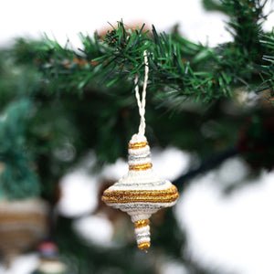 Diamond Shape Multi Metallic Ornament