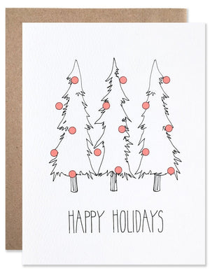 
                
                    Load image into Gallery viewer, Neon Dot Holiday Trees Card
                
            