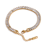 Baguette Bracelet - Crystal Clear