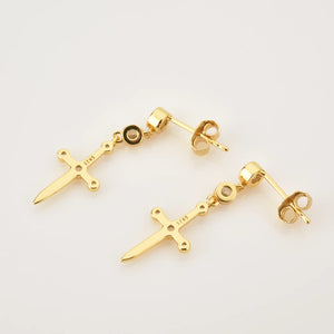 Sword Drop Earrings