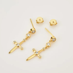 Sword Drop Earrings