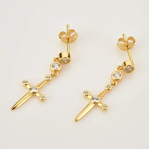Sword Drop Earrings