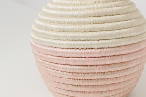 
                
                    Load image into Gallery viewer, Soft Pink Banded Anyon Vase
                
            