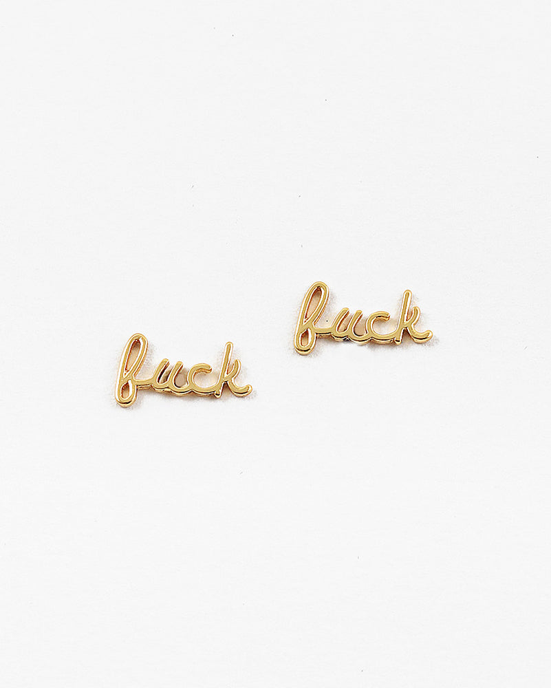 Fuck Stud Earrings