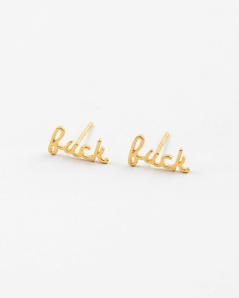 Fuck Stud Earrings
