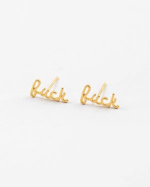 Fuck Stud Earrings