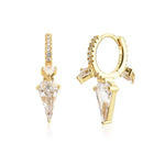 Glam Spike Huggie Hoop Earrings