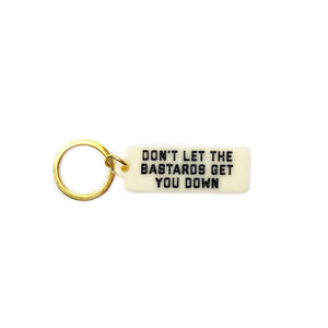 Bastards Rectangle Keytag