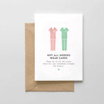 Not All Heroes Wear Capes - Healthcare Worker Nurse Thank You Greeting Card
