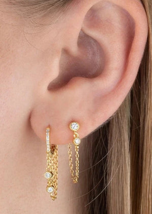 AJ Earrings - Gold