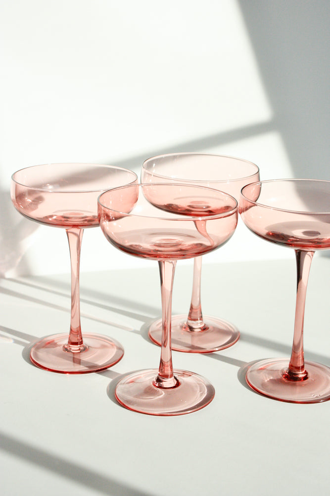 Champagne Coupe Set of 4 - Blush