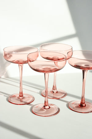 Champagne Coupe Set of 4 - Blush