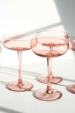 Champagne Coupe Set of 4 - Blush