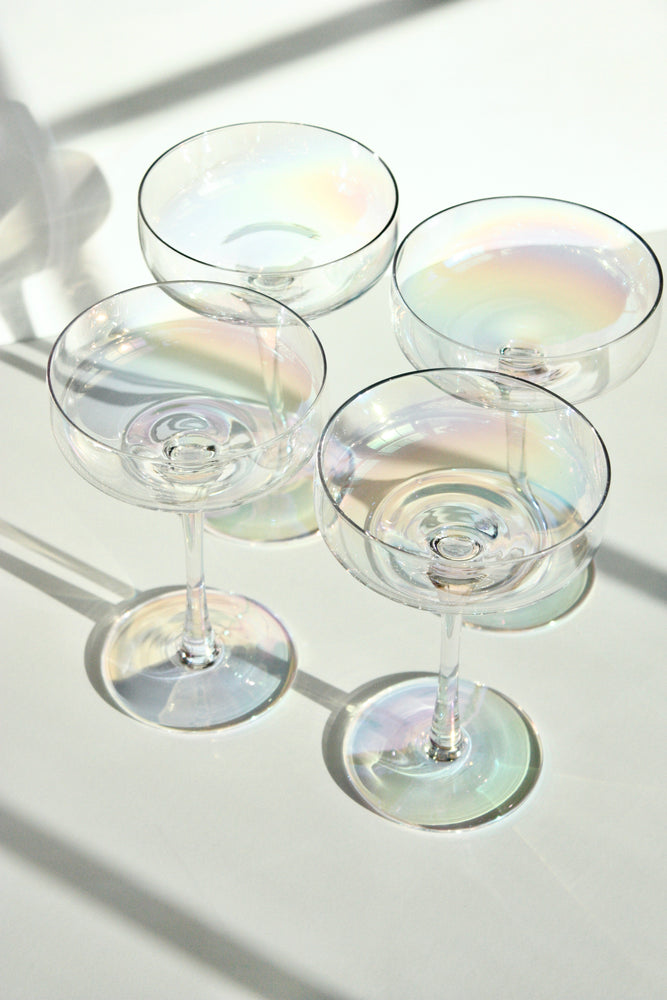 Champagne Coupe Set of 4 - Iridescent