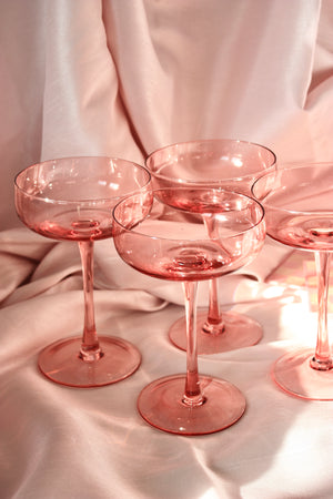 Champagne Coupe Set of 4 - Blush
