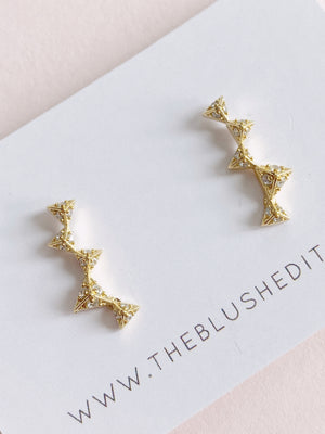 Pave Triangle Ear Crawlers