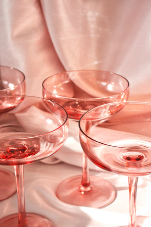 Champagne Coupe Set of 4 - Blush