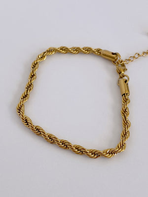 Taylor Rope Chain Bracelet - Gold