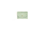 Seafoam Cowhide Card Holder