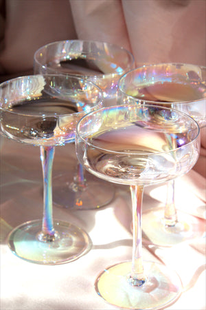 Champagne Coupe Set of 4 - Iridescent