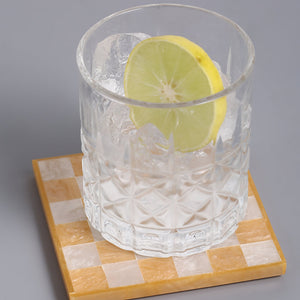 Sunrise Checkered Coaster Set