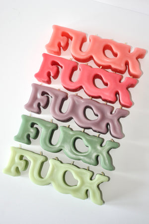 Pink Red Fuck Candle