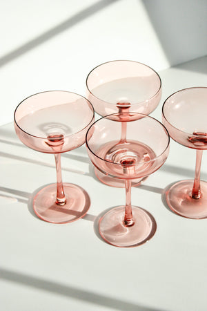 Champagne Coupe Set of 4 - Blush