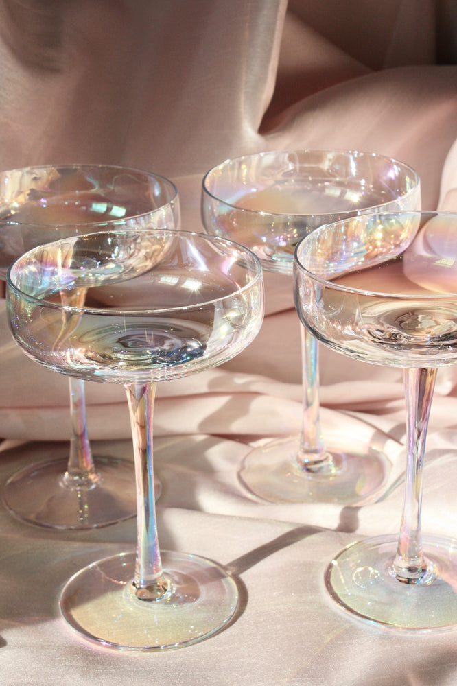 Champagne Coupe Set of 4 - Iridescent