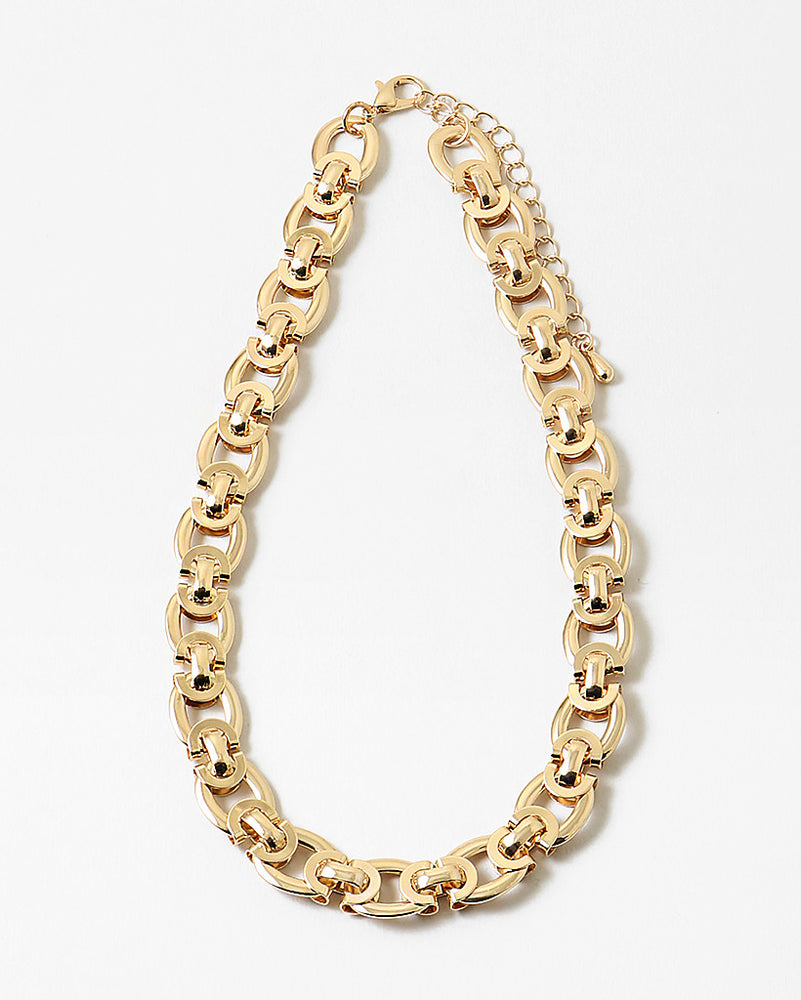 Chunky Interlocked Chain Necklace