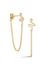 Dainty Snake Chain Earrings