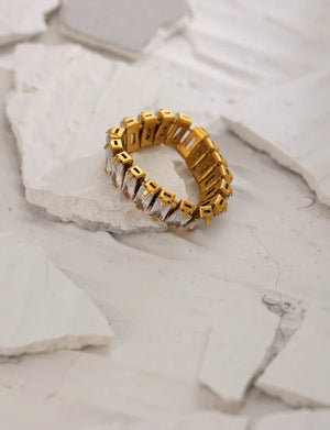 Baguette Ring - Crystal Clear