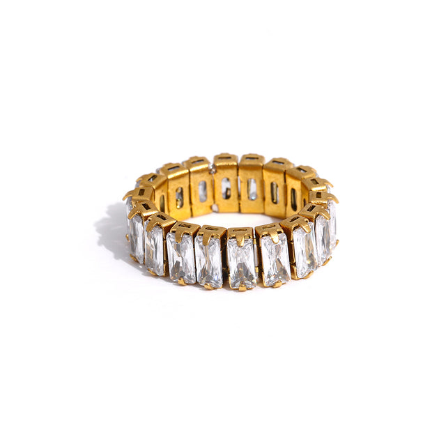 Baguette Ring - Crystal Clear