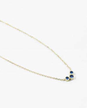 Dainty Sterling Sapphire Necklace