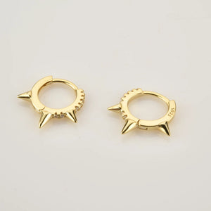 Alisa Huggie Hoop Earrings - Clear