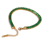 Baguette Bracelet - Green