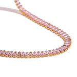 Baguette Necklace - Pink